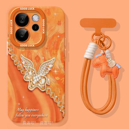 钻石小马适用oppoReno15手机壳reno14pro新款13趣味reno12马年11保护7se新年rone9外壳oppo套8软0PP010