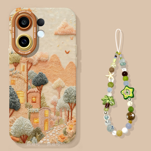 卡通小童话屋适用vivos30手机壳s20pro新款s18绝美s19硅胶s17超火vivo镜头s16e女vivi高端s15por高级感s12