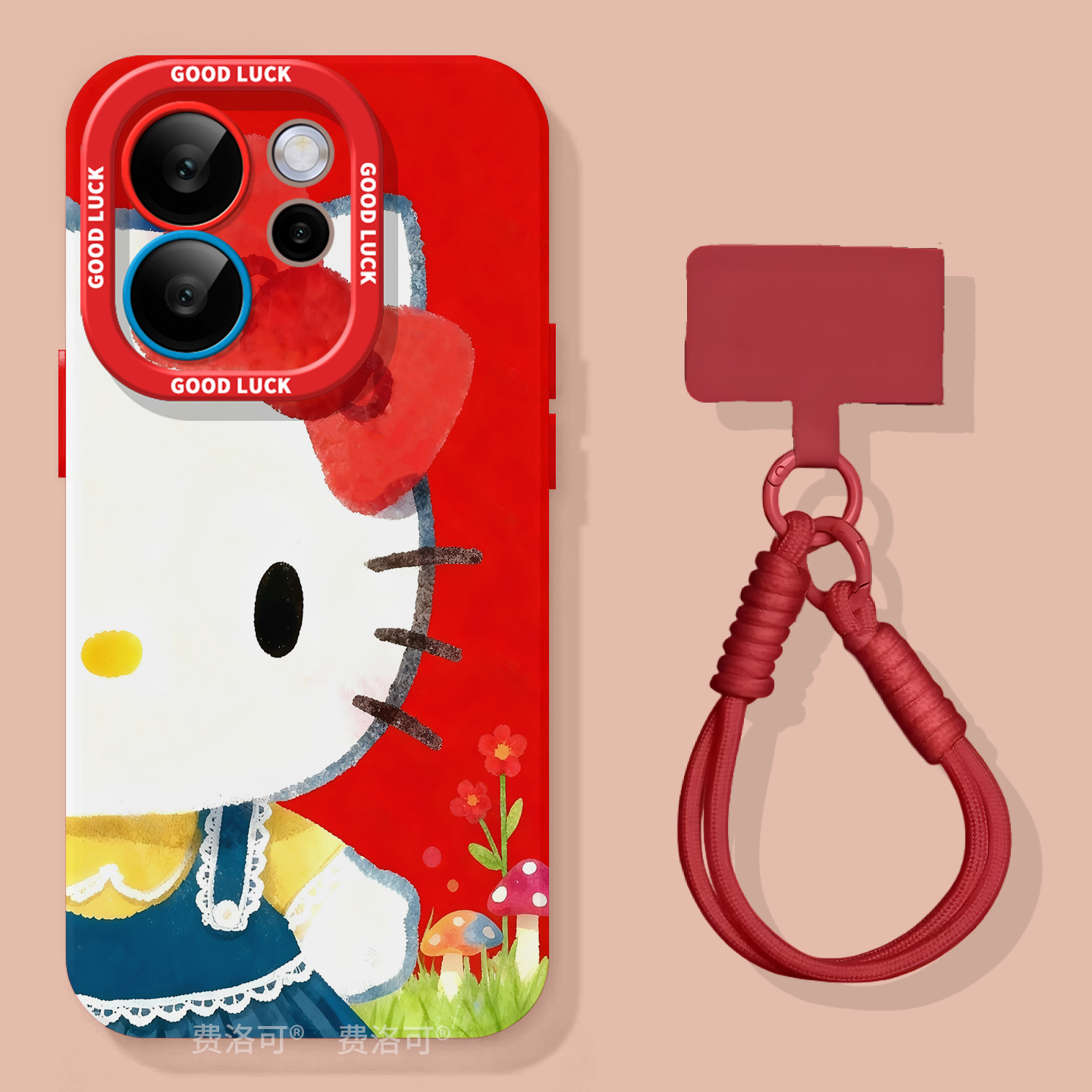 红色kt适用oppoReno15手机壳reno14pro新款13趣味reno12马年11保护7se新年rone9外壳oppo套8软0PP010