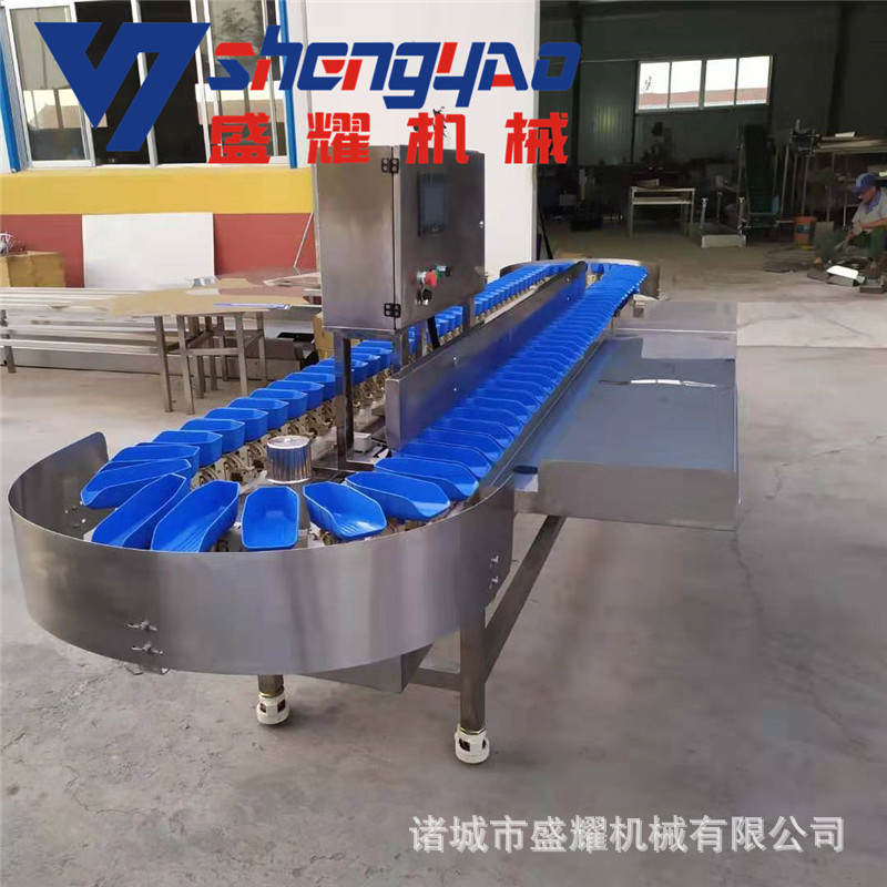 全自动鸡翅重量分拣机 海产品称重分选机 整鸡拨杆重量分拣机价格