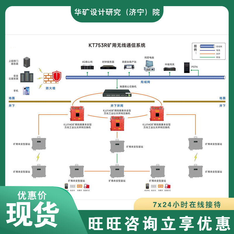 产地直供矿用无线通讯系统 工作效率高 KT753R矿用无线通讯系统