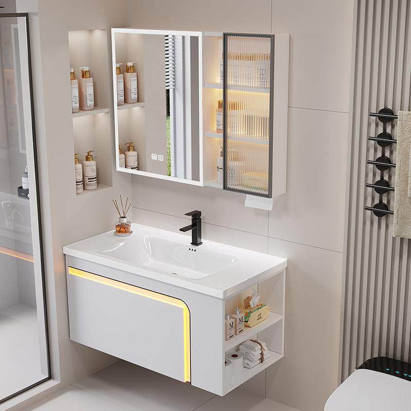 加厚蜂窝铝浴室柜组合卫生间一体陶瓷洗手台洗漱脸盆带侧边收纳柜,家装主材,浴室柜,淘宝优惠券,粉丝福利购,淘宝优惠卷