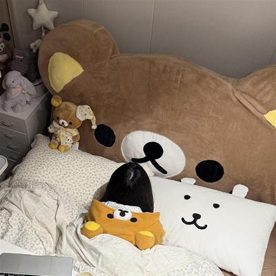 轻松熊宿舍床头靠垫床头软包靠枕大学生上下铺靠背寝室卧室装饰