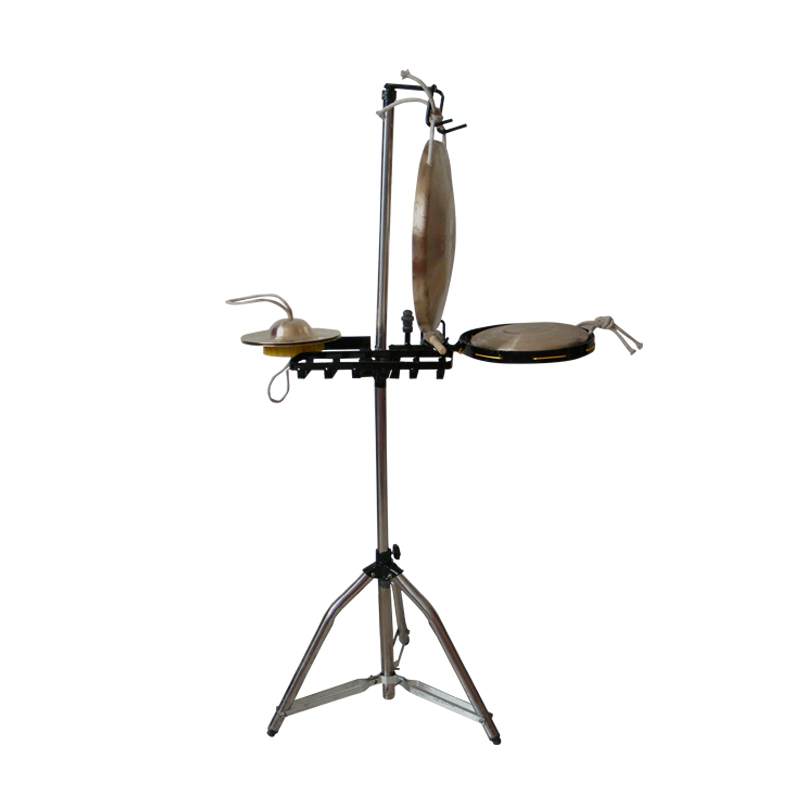 锣架一打三 锣架子 折p叠 升降 京剧豫剧秦腔戏剧舞台多功能铜锣