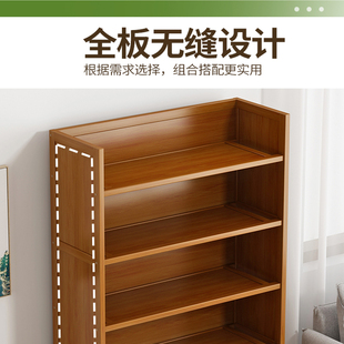 书架落地置物架g儿童家用书柜子客厅简易置物柜桌面收纳层架实木