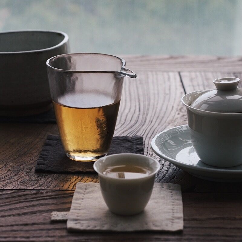良元静品 茶具i 加厚耐热磨砂玻璃长鹰嘴公道杯 片口 匀杯 分茶器