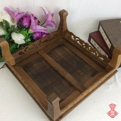 正方形鸡翅木雕底座 花盆景奇石头花瓶鱼缸水缸工T艺品摆件实木托