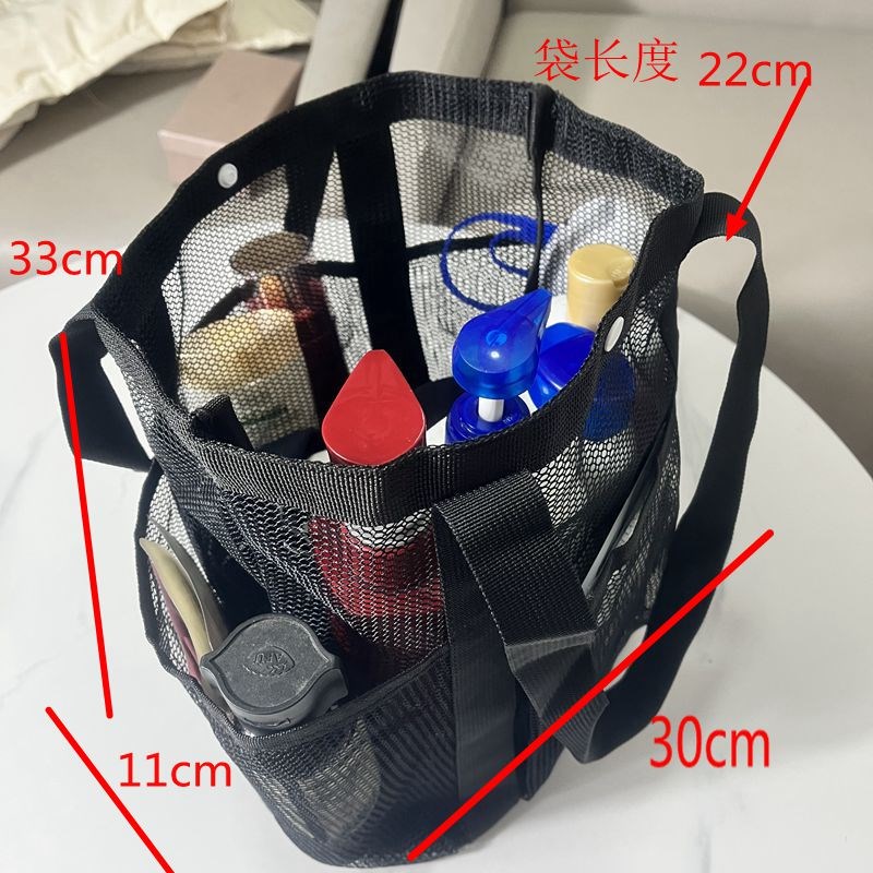 日韩镂空洗漱包纯色多层旅行w外带饭盒便当收纳袋健身沐浴便携单