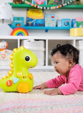 美国Kids2 bright starts奔跑的小恐龙 促进宝宝追逐爬行早教玩具