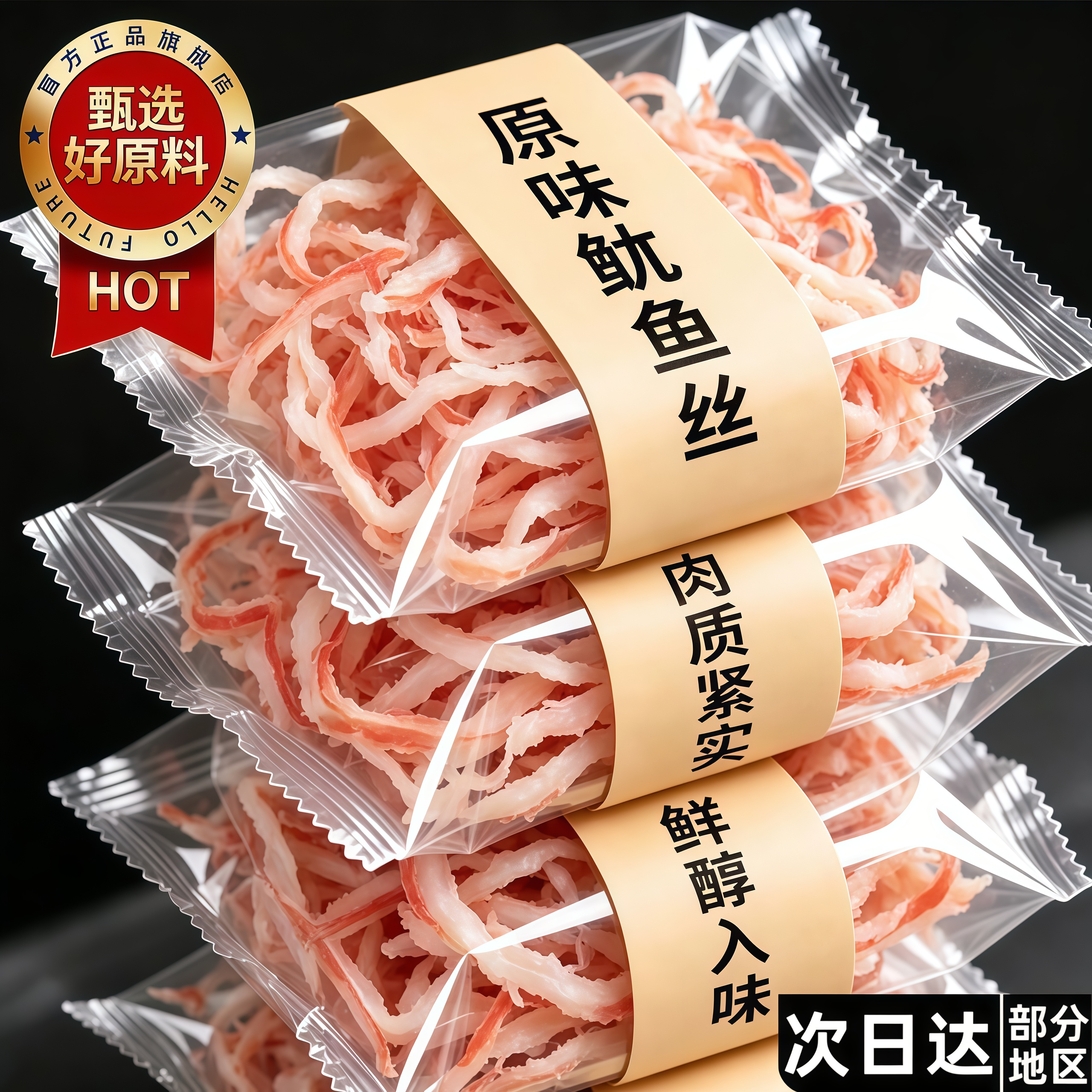 老字号！北海特产碳烤鱿鱼丝500g手撕干货即食原味无添加海鲜零食