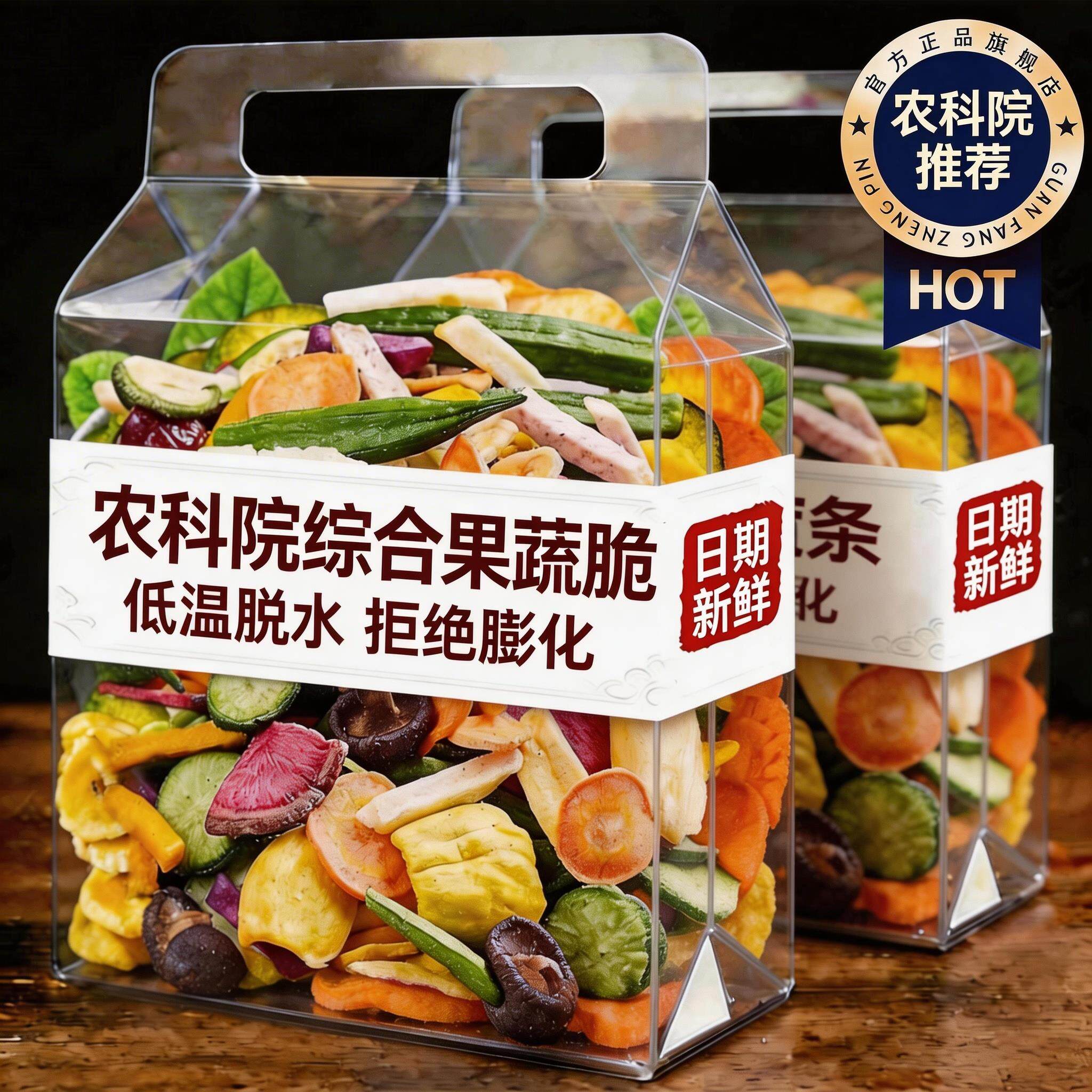 综合什锦果蔬脆蔬菜干混合装非油炸水果冻干果脯零食网红爆款新款