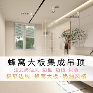 定制全铝蜂窝大板吊顶厨卫阳台集成吊顶客餐厅地下室防潮吊顶