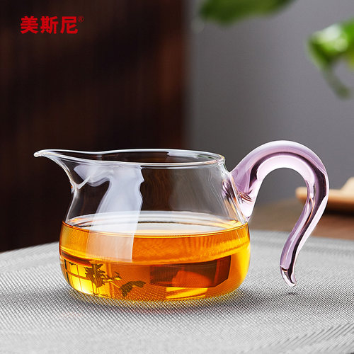 美斯尼公道杯茶海单加厚分茶器茶漏一体公杯泡茶器茶具