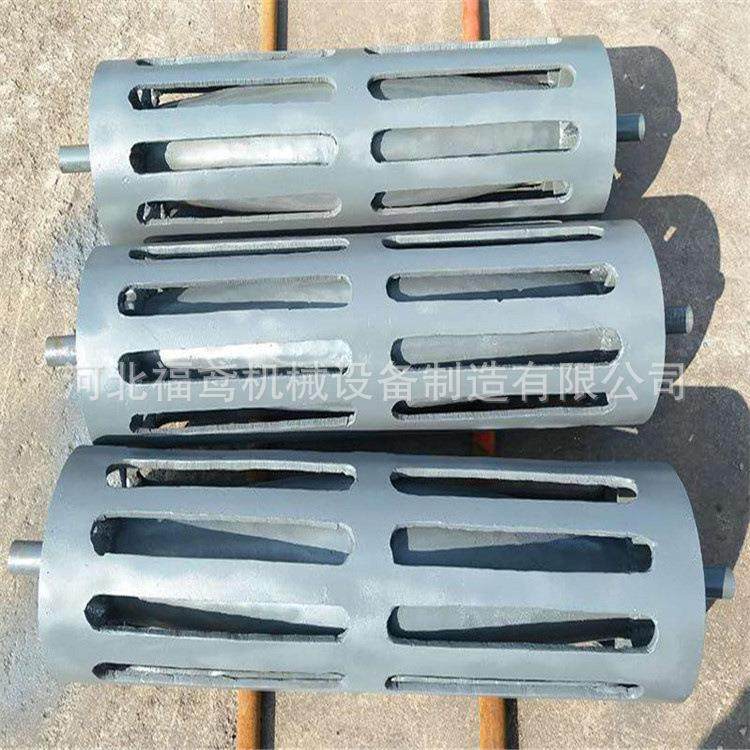 皮带机排渣滚筒笼式花篮矿用传动滚筒清扫改向排渣滚筒