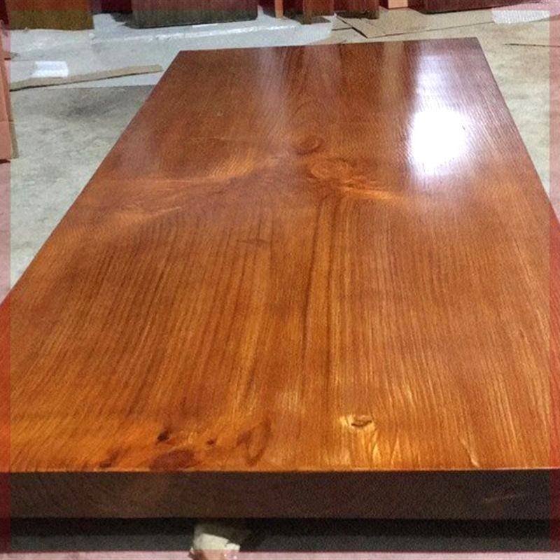 榆木板大桌整板吧台板桌面定制餐桌写字J台飘窗工作台面板板隔板