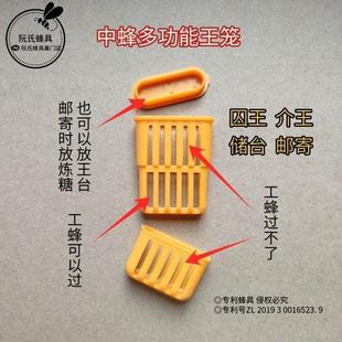 多功能中蜂王笼塑料囚王笼储台器介王器养蜂设备阮氏蜂具50个包邮
