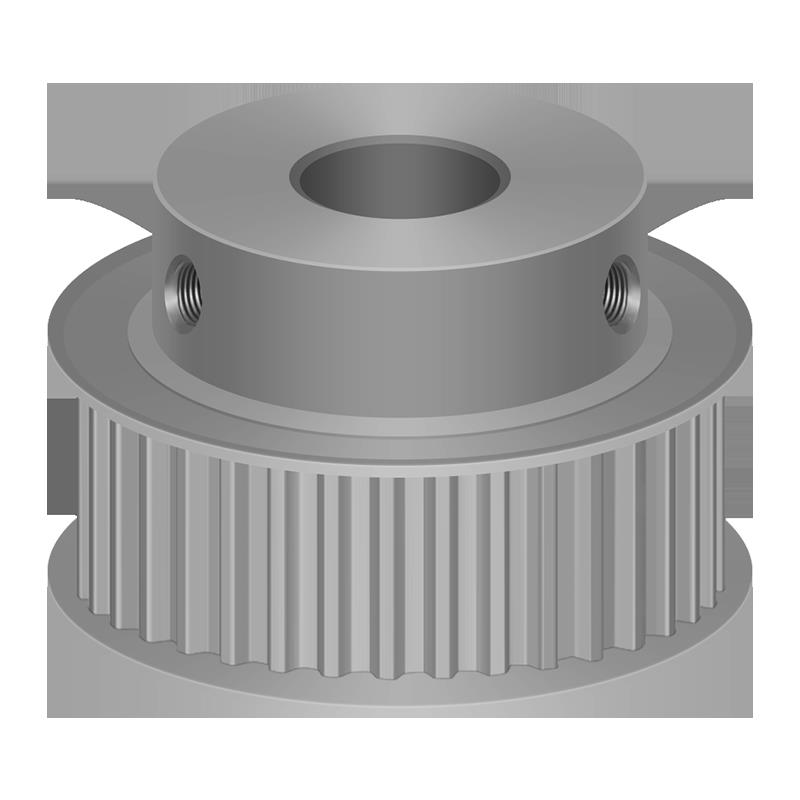 S5M28齿 同步带轮凸台 槽宽22 BF型 同步皮带轮齿轮铝28S5M200-B