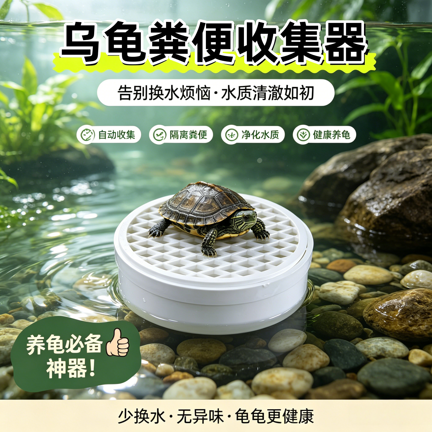 PVC龟缸粪便分离器110
