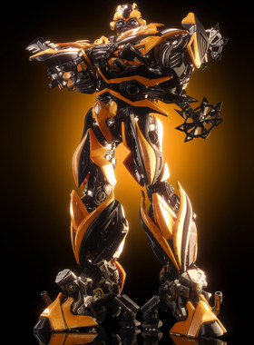 当天发货 dlx比例变4大黄蜂变形玩具模型博派Bumblebee汽车人手办