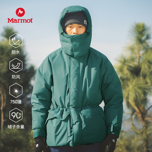 MARMOT土拨鼠猛犸羽绒服派克大衣750FP鸭绒户外防风MammothDown