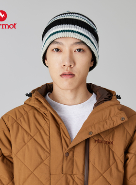 MARMOT土拨鼠UHG221复古镶边针织帽Retro Border Knit Watch