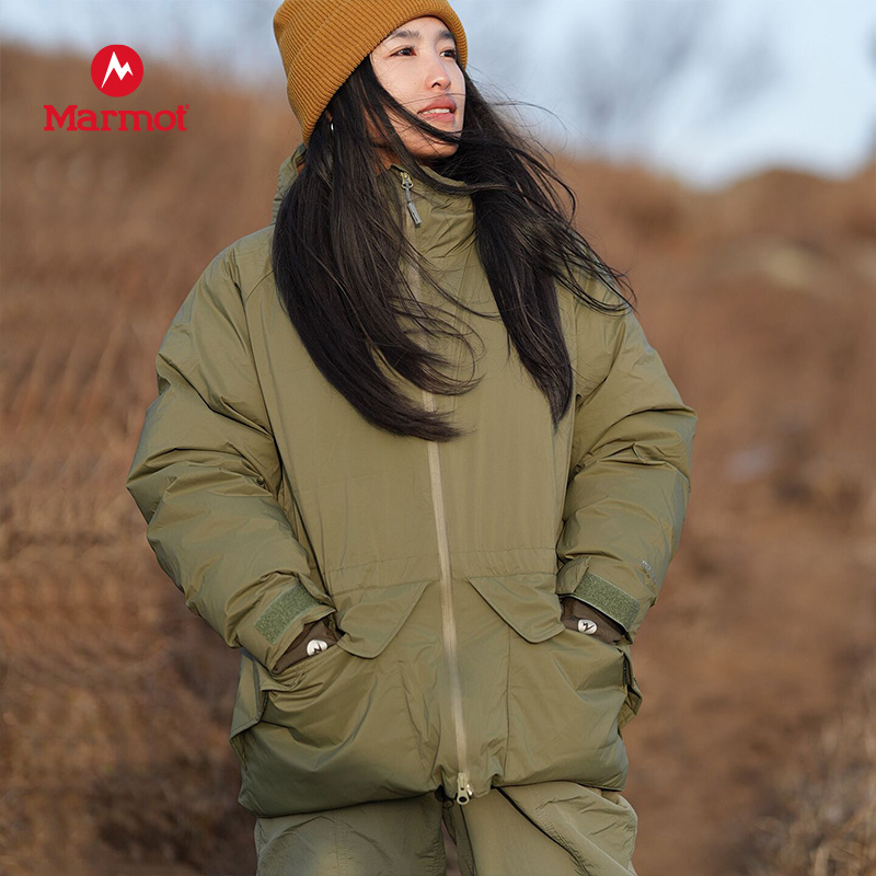 MARMOT土拨鼠迪马羽绒服派克大衣