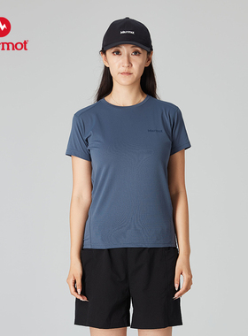 MARMOT土拨鼠Climb Skin女士户外运动吸湿排汗抗菌透气T恤上衣