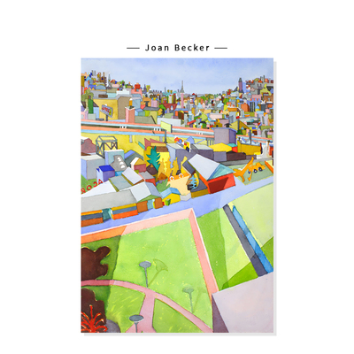 【Joan Becker】水彩清新风景插画多巴胺建筑复刻艺术装饰挂画芯