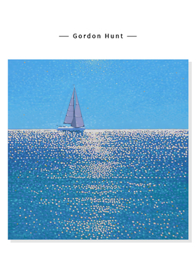 【Gordon Hunt】一帆风顺海洋风景插画蓝色系复刻艺术装饰挂画芯