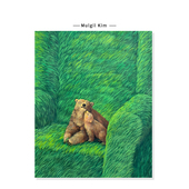 饰挂画芯 生命力风景插画绿色治愈系创意复刻艺术装 Mulgil Kim