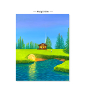 饰挂画芯 生命力风景插画绿色治愈系创意复刻艺术装 Mulgil Kim