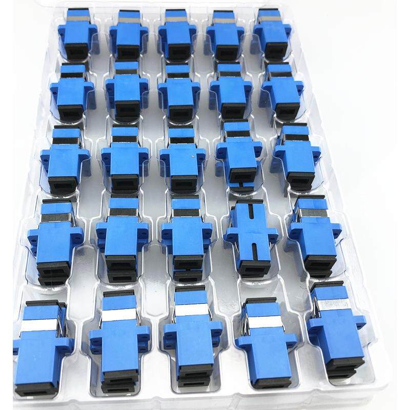 包邮50个SC单工法兰光纤耦合器sc-sc法兰盘连接器光纤适配器电信