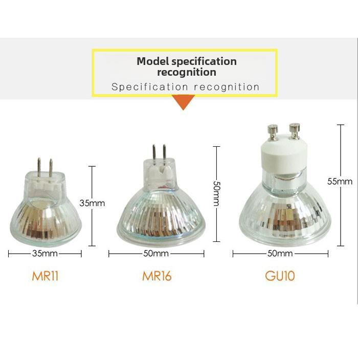 Mr16 12V Led灯杯220V引脚射灯Mr11Gu10 Gu5.3替代卤素灯泡节能
