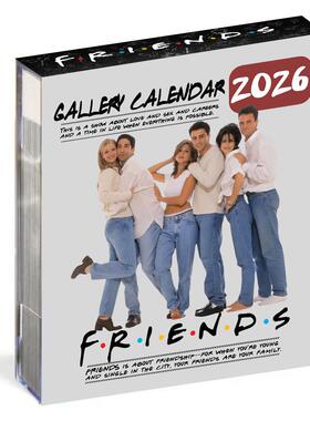 FriendsForever老友记周边2026年限定画廊日历英文新年礼物