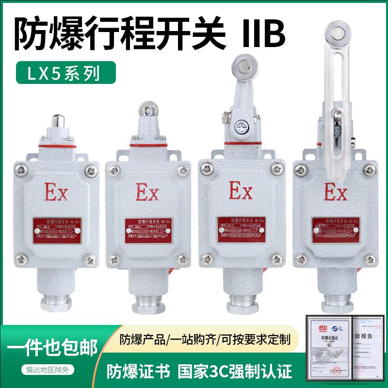 防爆行程开 关限位B型DLXK LX5-15B/5d脚踏双踏柱塞lx5-D滚轮Z EX