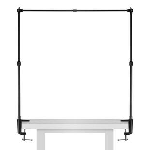 摆摊支架挂广告布展示架子夜市横幅招牌杆子夹桌面伸缩地摊灯固定