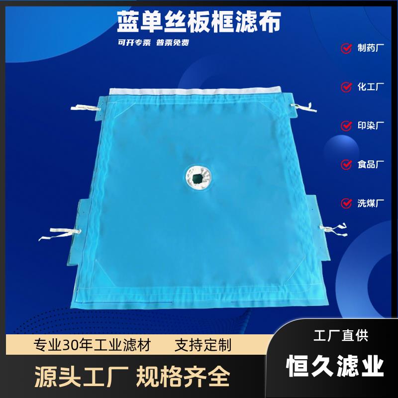 压滤机过滤布洗沙洗煤污水污泥处理板框厢式原厂单丝过滤袋耐用