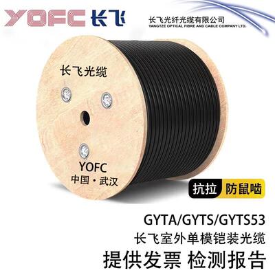 GYTA/GYTS长飞室外单模铠装光缆4/6/8/12/16/24/48芯adss光纤线