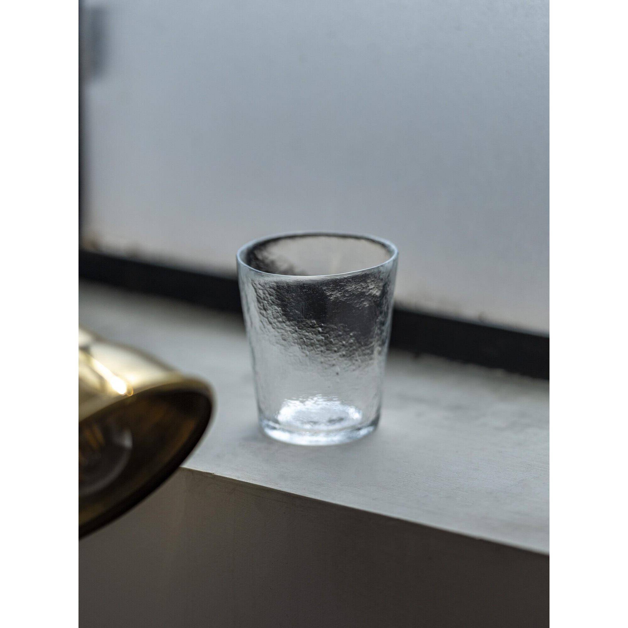 【厌式房间】青杯 小众手工锤目纹厚实高质量茶杯玻璃水杯酒杯