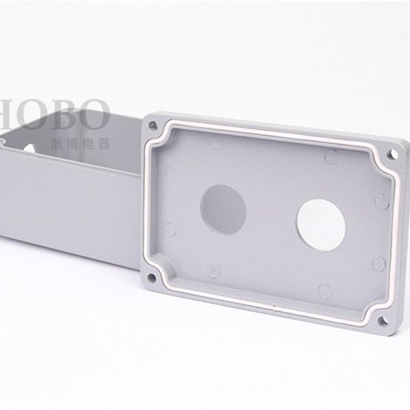 123456789 10 孔金属铸铝防水按钮盒 孔径22mmT急停开关盒 铝合金