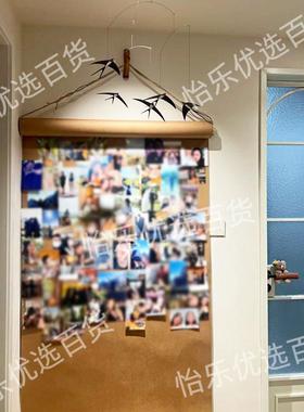 居家照片墙牛皮纸卷背景墙面装饰ins风简约情侣旅游照片背景挂板