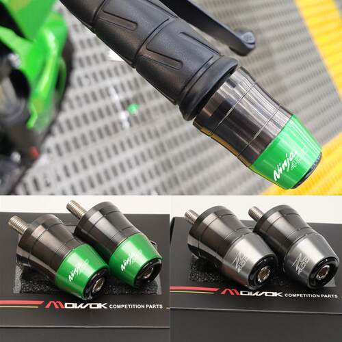 MOWOK适用川崎忍者NINJA400 Z400 改装不锈钢加重手把阻流塞车把