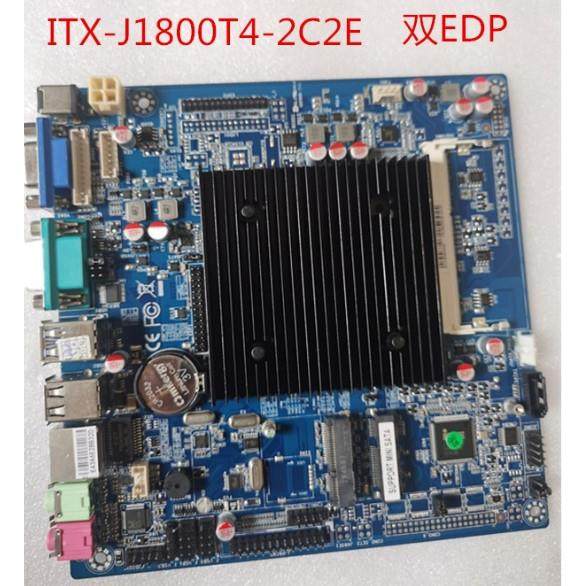 凌壹 ITX-J1800T4-2C2E收银机一体机工控主板 J1800 双EDP主板