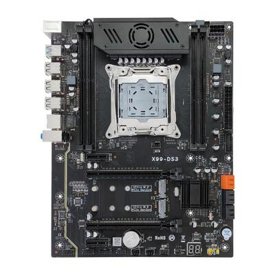 全新昂讯x99ds3主板套装D3四槽内存大板渲染电脑E5游戏多开2696v3