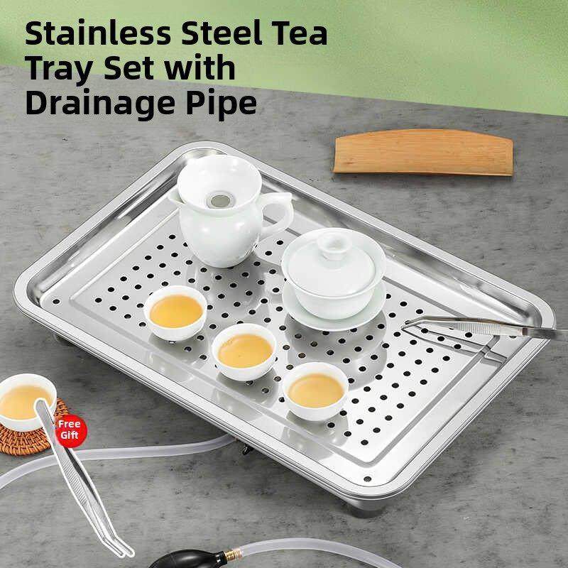 304不锈钢矩形托盘排水板茶池双层饺子板商业蒸米饭板烧烤板,餐饮具,盘,淘宝优惠券,粉丝福利购,淘宝优惠卷