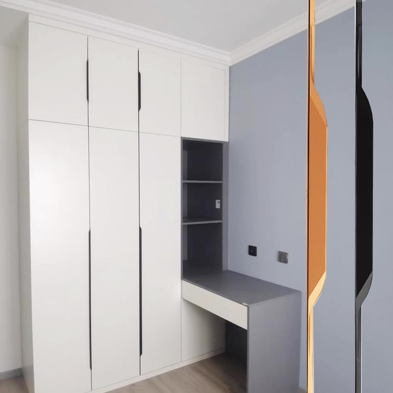 隐形拉手免打孔现代简约高档抽屉衣整体橱柜门暗把手加长通顶黑色