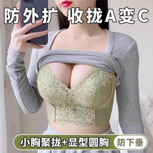 黛安芬丽格官方内衣女小胸聚拢显大防下垂收副乳调大胸显小文胸罩