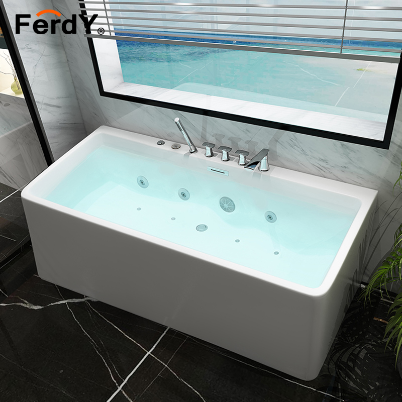 范尔德三裙边亚克力浴缸家用