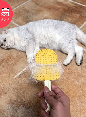 宠物梳D1pn001-猫咪宠物用浮毛梳刷毛去浮毛猫咪梳子两面可悬挂