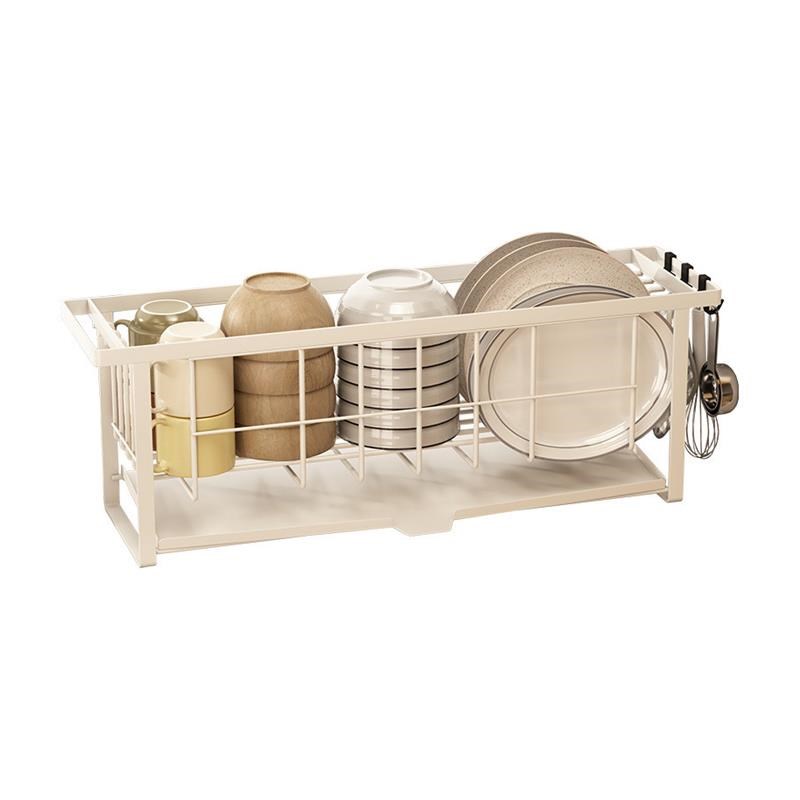厨房沥水架水槽边窄款小型碗盘置物架碗筷L收纳架碗碟架一体收纳